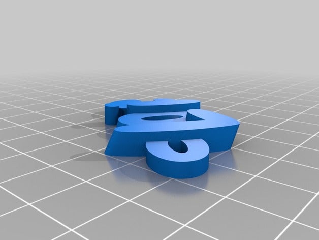loic de porte-clés personnalisé 3D print model - Mito3D