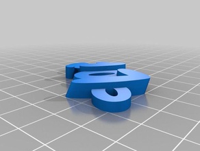 loic de porte-clés personnalisé 3d print model - Mito3D