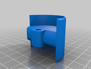 fixation pour la roulette di sostituzione parti meuble roue 3d print model - Mito3D