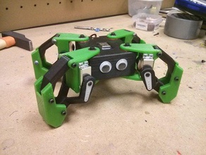 kame 8dof küçük dört ayaklı robot Robotik 4 bacaklı arduino bqlabs esp8266 nodemcu printbot servo witbox 3d print model - Mito3D