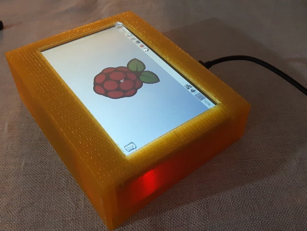 case 5 inch 800 480 hdmi tft lcd touch screen raspberry pi 2 wall-mounted computer 3D print model - Mito3D