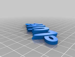 amanda Schlüsselanhänger angepasst 3d print model - Mito3D