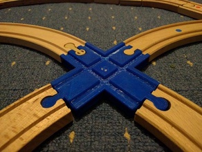 brio compatible pista de cruce pistas ángulos rectos juguete juego accesorios el ferrocarril 3d print model - Mito3D