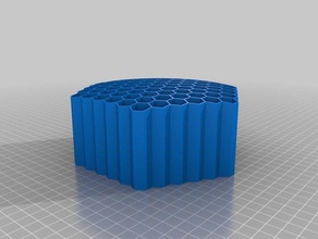91 honeycombs pencil holder organization customized 3d print model - Mito3D