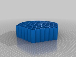 91 honeycombs pencil holder organization customized 3d print model - Mito3D
