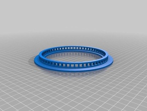 anello in led orologio arredamento porta striscia del da parete 3d print model - Mito3D