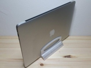 macbook air stehen computer apple laptop 3d print model - Mito3D