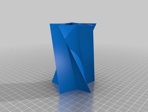 spiral star vase decor 3d print model - Mito3D