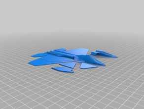 f18 glider - Spielzeug Spiele 3d print model - Mito3D