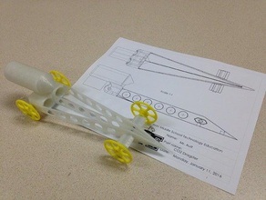 co2 dragster engineering 3d print model - Mito3D