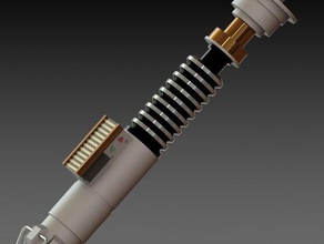 star wars lukes rotj sabre laser accessoires de jeu lasersword obi wan la réplique force s'éveille 3d print model - Mito3D