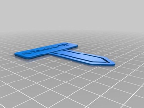 meine angepasste Lesezeichen Büroklammer office 3d print model - Mito3D