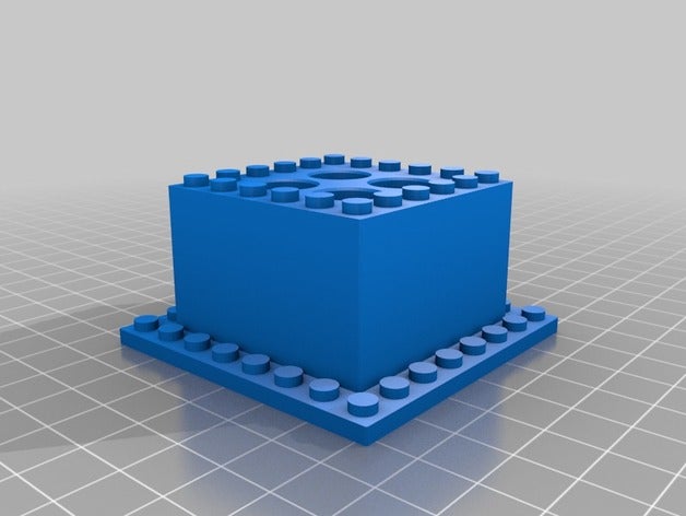 meine angepasste lego Stifthalter Container 3D print model - Mito3D