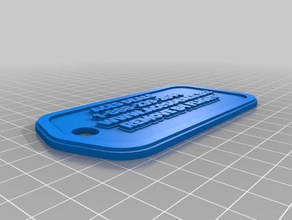 flighttag keychains customized 3d print model - Mito3D