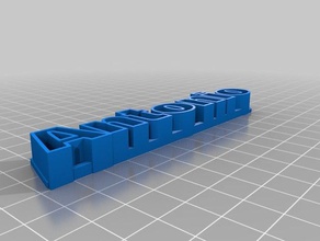 mon texte personnalisé de stockage sculptures 3d print model - Mito3D