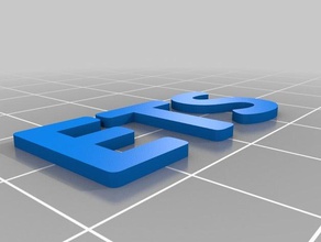 ets text keychains customized 3d print model - Mito3D