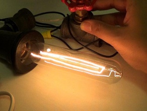 Rohr-Lampen-dimmer-adapter Dekor Wasserhahn-dimmer mister basteln mistertinker steampunk Lampe 3d print model - Mito3D