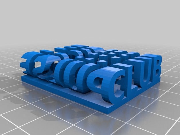 clubpulse esculturas personalizado 3D print model - Mito3D