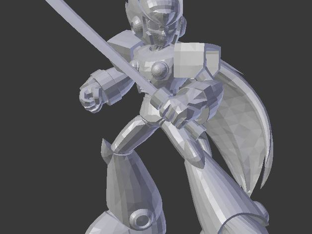 zéro modèles megaman mega man rockman personnage de jeu vidéo 3D print model - Mito3D