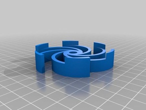 mon paramétrique personnalisé airless pneu découpe la robotique 3d print model - Mito3D