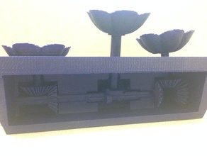 parametric rotation flower pot 3d printing 3d print model - Mito3D