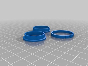aro fidget spinner anneau 2 les anneaux personnalisé 3d print model - Mito3D