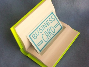 libro aperto business card holder ufficio 3d print model - Mito3D