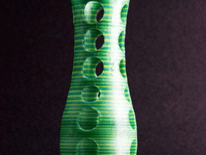 vase mit Licht-4 Kunst led Skulptur 3d print model - Mito3D
