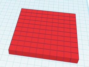 base dez blocks1 de 10 a 100 matemática arte makeredchallenge mathproject 3d print model - Mito3D