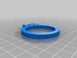 sophie napkin rings kitchen dining customized 3d print model - Mito3D