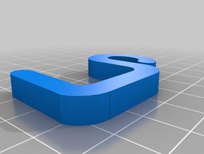 23mm di spessore su misura tabella montato a filo clip organizzazione 3d print model - Mito3D