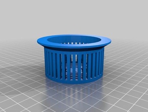 vasca di scarico dei capelli catcher cucina pranzo personalizzato 3d print model - Mito3D