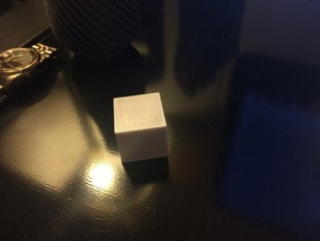 1 inch test cube scale 3d printing tests square print 3d print model - Mito3D