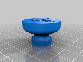 mustang logotipo do botão a cozinha jantar gabinete no peito armário gaveta harddrv1 prático útil 3d print model - Mito3D