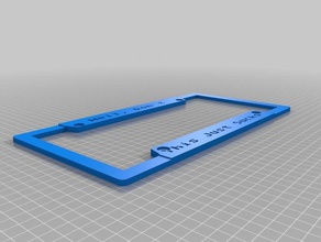 suck license plate border signs logos customized 3d print model - Mito3D