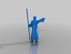 runescape sara prêtre de la statue 3d l'impression 10 ans jeu bon pla saradomin 3d print model - Mito3D
