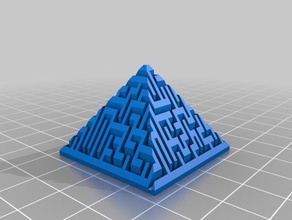 my customized random maze pyramid generator easy style toys games 3d print model - Mito3D
