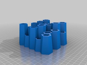 my customized customizeable pen holder office 3d print model - Mito3D