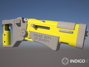 fifth element police blaster props cosplay 3d print model - Mito3D