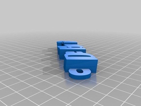 debbie Anahtarlık organizasyon özelleştirilmiş 3d print model - Mito3D