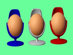 eggs chair kitchen dining cup 3d print model - Mito3D