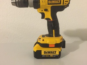 dewalt 18 volt lithium ion 20 adapter battery monitor hand tools lithium-ion 3d print model - Mito3D