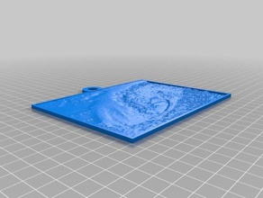 epic wave 2d art customized 3d print model - Mito3D