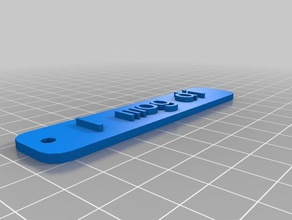 mog di schl&uumlsselanh&aumlnger 3d la stampa personalizzato 3d print model - Mito3D