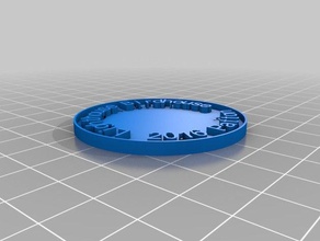 patton Münze chip Münzen Abzeichen angepasst 3d print model - Mito3D