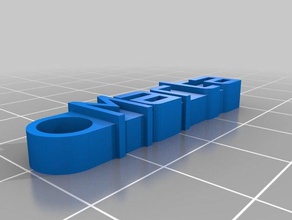 il mio personalizzato marta portachiavi organizzazione 3d print model - Mito3D