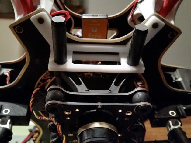 railmount dji f550 flamewheel rc veículos 3D print model - Mito3D