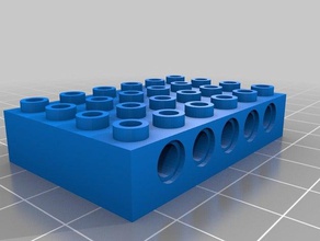 big lego block construction toys customized 3d print model - Mito3D