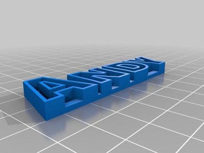 andy sculture personalizzato 3d print model - Mito3D