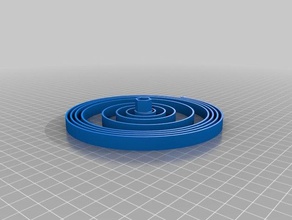 3d printed watch mainspring smaller print beds untested other 3d print model - Mito3D